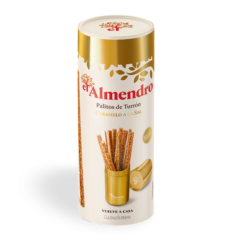 Caramel nougat sticks with salt El Almendro 136 gr.