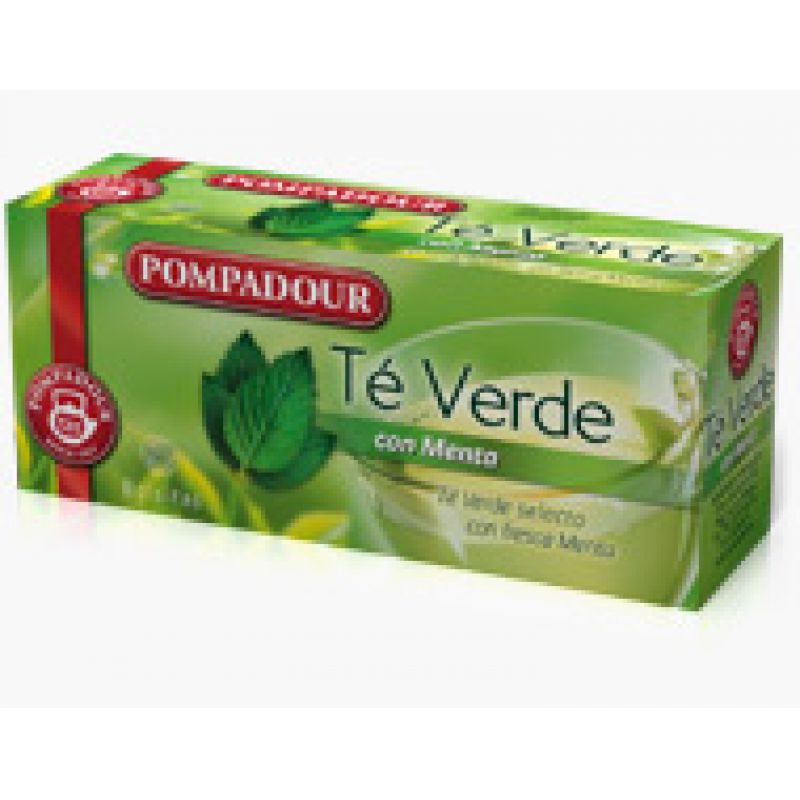 Thé vert à la menthe Pompadour 40 gr.