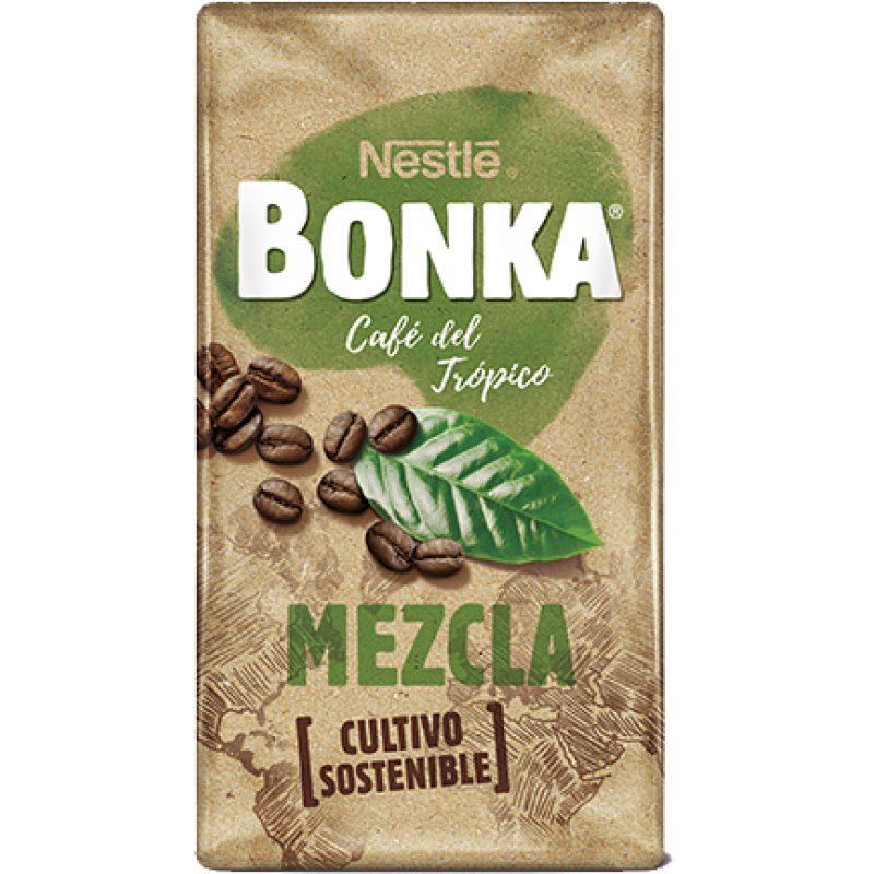 Café molido natural cultivo sostenible Nestlé Bonka 500 g.